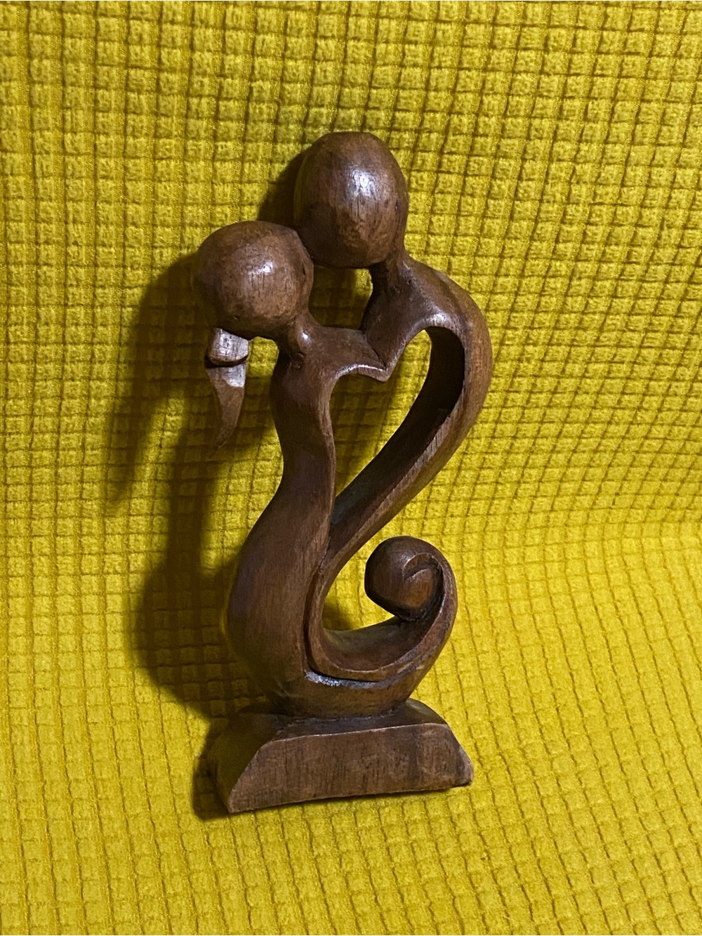 MAN & WOMAN Couple Carved Wooden Figure